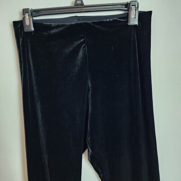 Commando Black Velvet Leggings Size XL Perfect Control  Minimalist Chic SLG05 - Picture 4 of 10